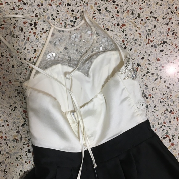 Black and white/cream B. Darlin Dress homecoming - Picture 6 of 8